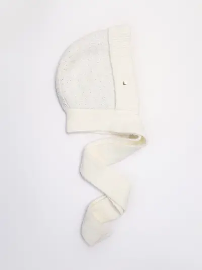 Шапка-капор с широкими завязками с пайетками в ассортименте